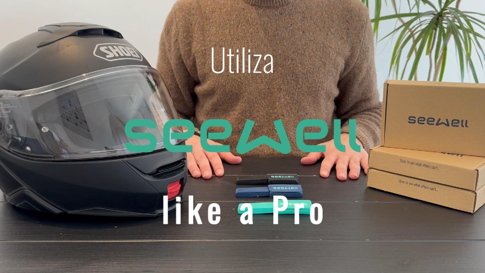 Cargar video: Video manual de uso Seewell dispositivo anti-vaho y anti-lluvia para casco de moto