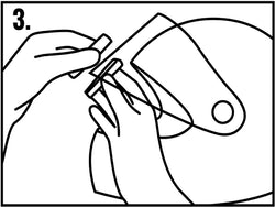 manual de uso  paso 3 Seewell dispositivo anti-vaho y anti-lluvia para casco de moto